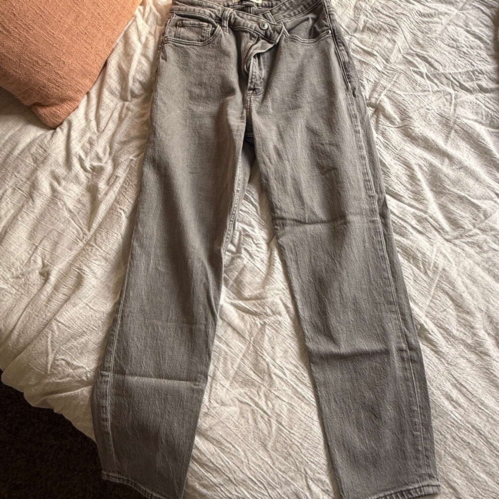 Abercrombie & Fitch High Rise Gray Jeans